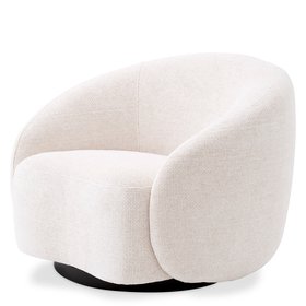 Amore Swivel Chair - Lyssa Off-White
