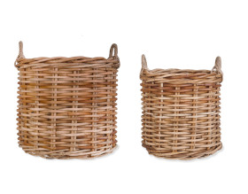 Garden Trading Set Of 2 Norton Baskets - Rattan   
