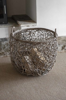Garden Trading Tangled Weave Basket, Large -  Rattan   