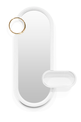 Pantone Color of the Year 2026 | Bubble Gum Big Mirror in cloud dancer tones