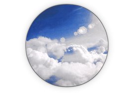 Pantone Color of the Year 2026 | Sky rug in cloud dancer tones