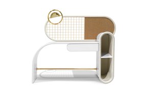 Back to School | Bubble Gum Desk in white tones