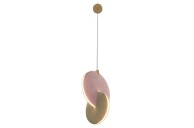 Suspension Lamps | Nova II suspension lamp in blush pink and gold tones