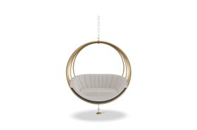 Kids Chair | Tinkerbell suspension chair in gold and dark tones
