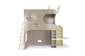 Playroom | Nemo Playhouse in taupe and yellow tones