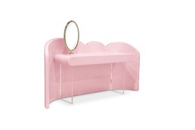 Dressing Tables | Cloud vanity console in pink tones