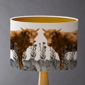 Fold of Highland Coos Lampshade