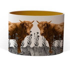 Fold of Highland Coos Lampshade