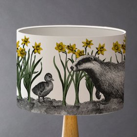 The Meeting! - Badger and Duckling Lampshade