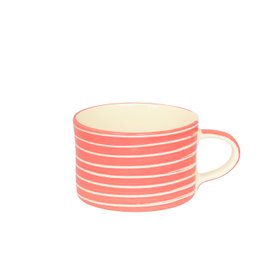 Keramik Becher "Sgraffito" Rose