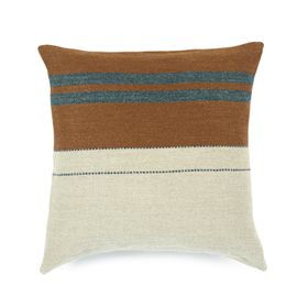 Highland Stripe Linen & wool Smoke Cushion