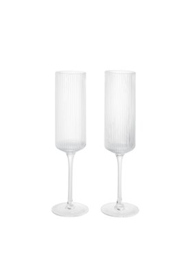 Ripple Champagne Flutes