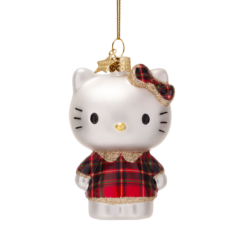 Hello Kitty Tartan Dress Decoration