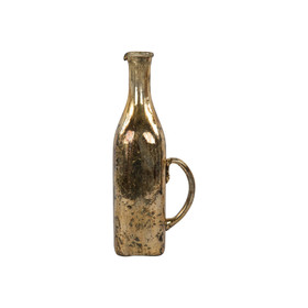 Gold Metallic Glass Carafe