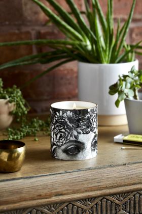 The Flower Lady Ceramic Candle