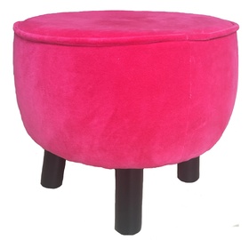 Pepi Fuchsia Velvet Stool
