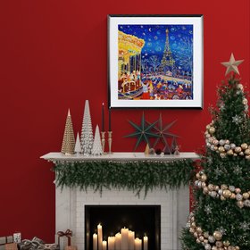 Image of John Dyer Framed Open Edition French Art Print in a