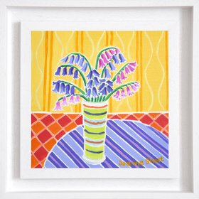 Framed Flowers From A Friends Garden 8 X 8 Inches Oil On Canvas By Joanne Short