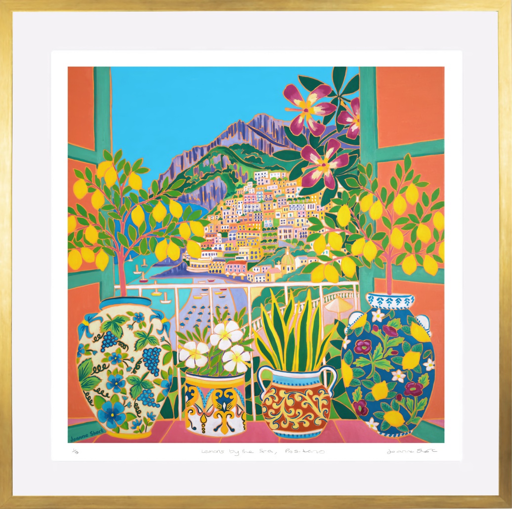 ‘Lemons by the Sea, Positano, Italy’ – Framed Special Limited Edition Print by Joanne Short
