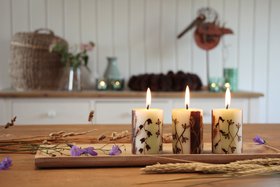 KIWANJA Stumpenkerze 5 x 7 cm