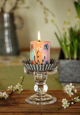 IMBALI Stumpenkerze 5 x 7 cm