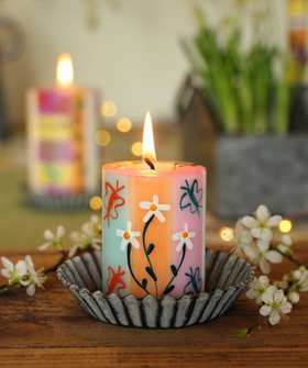 IMBALI Stumpenkerze 5 x 7 cm