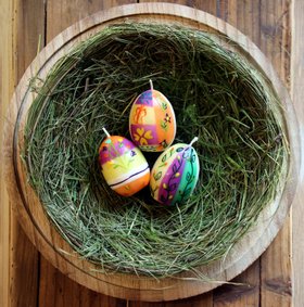 IMBALI Ei-Kerze 4,5 x 6,5 cm