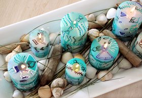 SAMAKI Stumpenkerze 5 x 7 cm