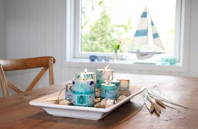 SAMAKI Stumpenkerze 5 x 7 cm