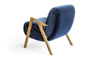 Poltrona Mouse Blu Retro