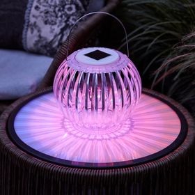 Pink Acrylic Solar Table & Hanging Lantern | SS20