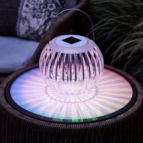 Purple Acrylic Solar Table & Hanging Lantern | SS20