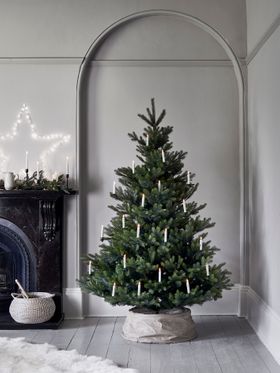 Set of 10 Ivory TruGlow Christmas Tree Candle Clips