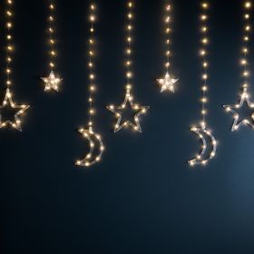 Moon and Star Micro Curtain Light