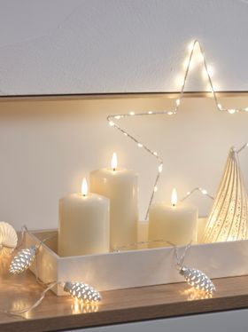 Christmas Scandi Sideboard TruGlow® Candles