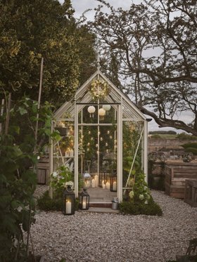 Spring Greenhouse Lifestyle with TruGlow® Candles, String Lights and Tassel Lanterns