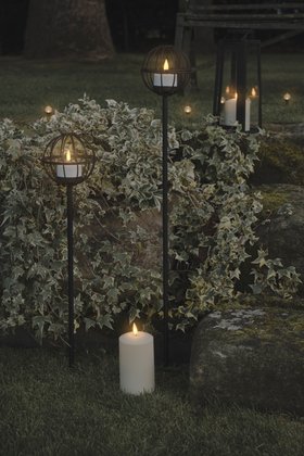 Ambient Spring Summer Garden Lighting with TruGlow® Candle Stake Lights