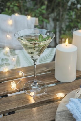 Spring Summer Dining Lifestyle with TruGlow® Candles and Flower Fairy Lights