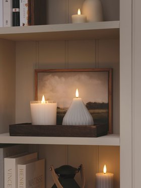 Glowing Cabinet with TruGlow® LED candles