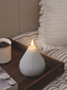 Cosy Corner with TruGlow® Sculpted Pear Candle