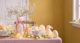 Charming Easter Dining Table Pastel Decor