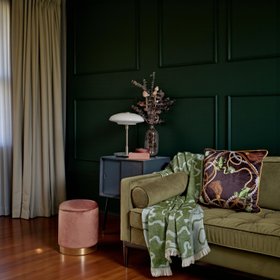 TIANA ANTIQUE: velvet cushion