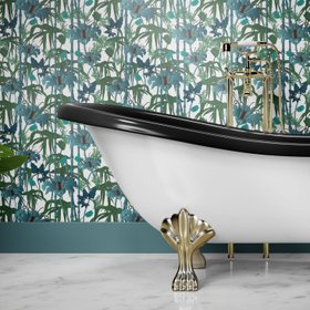 (Sample) ELECTRIC LAGOON WHITE: Wallpaper