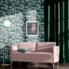 (Sample) ELECTRIC LAGOON WHITE: Wallpaper