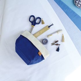 Cohana Japan Blue - Waxed Canvas Accessory Pouch