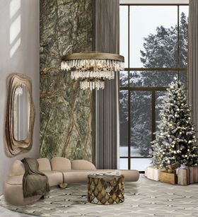Living Room | cosy sofa and christmas tree