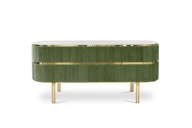 Sideboards | Edith retro sideboard in green tones