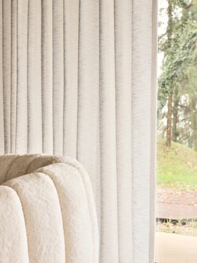 Curtains | white curtain for a cosy neutral living room