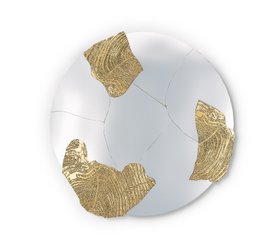 Mirrors | Eden wall mirror in gold and glass finishes