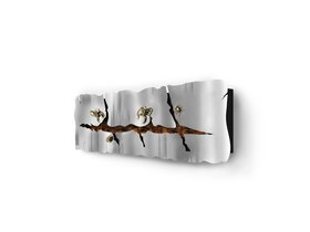 Heating | Metamorphosis fireplace in metal and gold finishes
